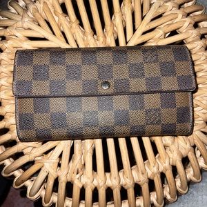 Louis Vuitton Damier Ebene Sarah Wallet